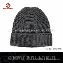 Chapeaux 100% en acrylique Plain Knit Beanie